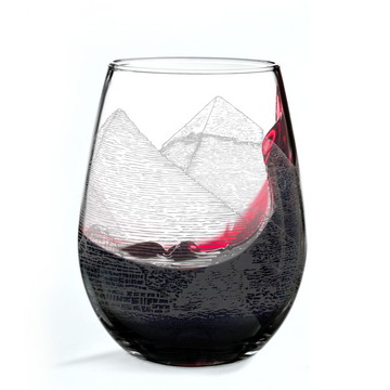 PYRAMIDS OF GIZA Wine Glass