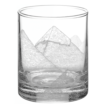 PYRAMIDS OF GIZA Whiskey Glass