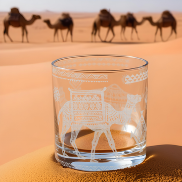 TRIBAL CAMEL MOTIF Whiskey Glass