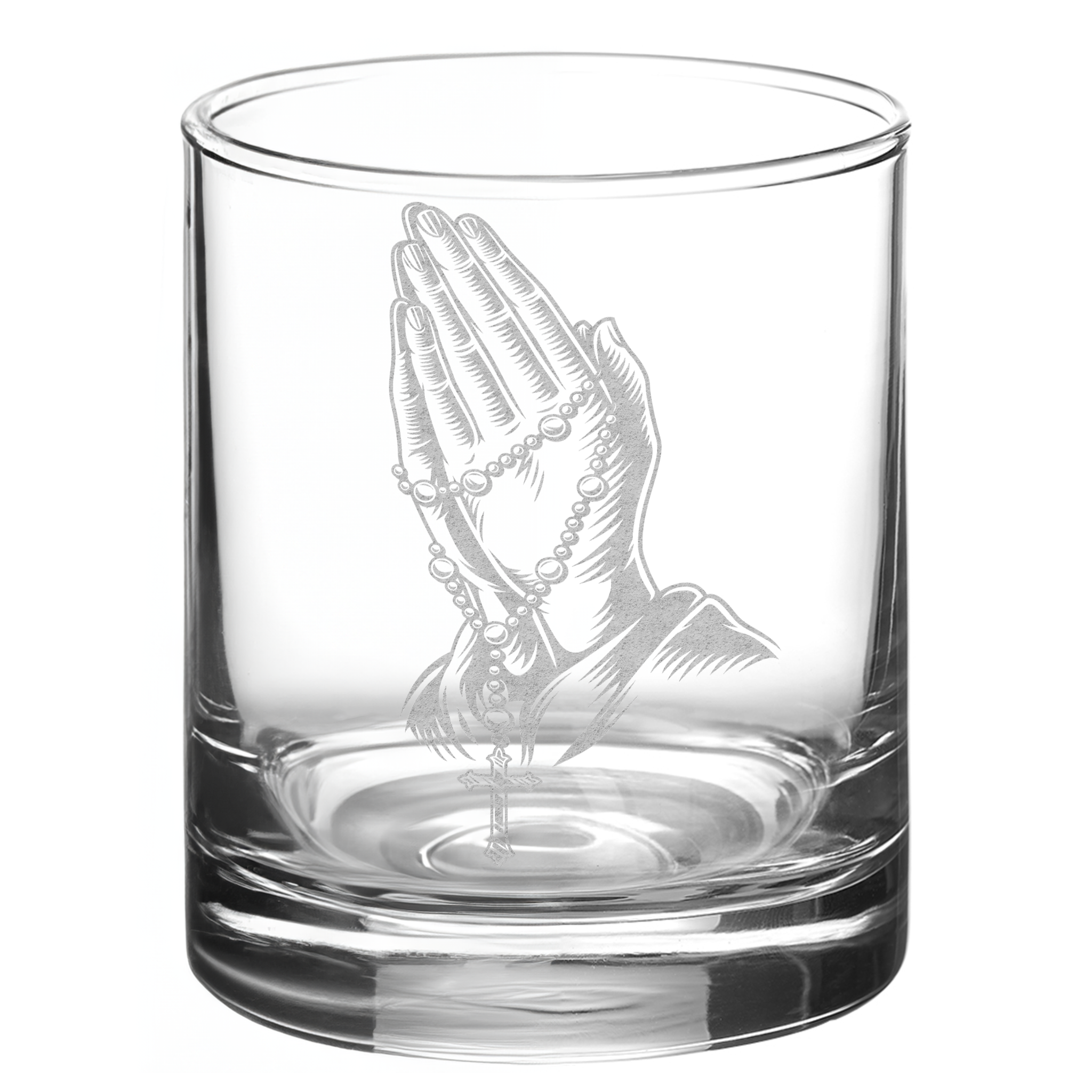 ROSARY PRAYER Whiskey Glass