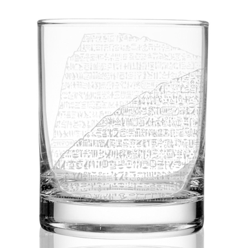 ROSETTA STONE Whiskey Glass