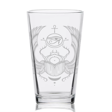 WINGED SCARAB Pint Glass