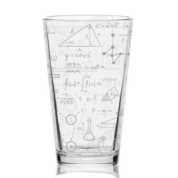 SCIENCE FORMULAS Pint Glass