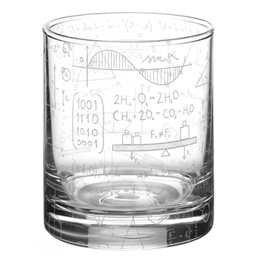 SCIENCE FORMULAS Whiskey Glass