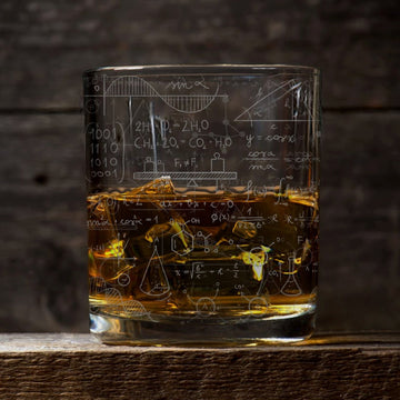 SCIENCE FORMULAS Whiskey Glass