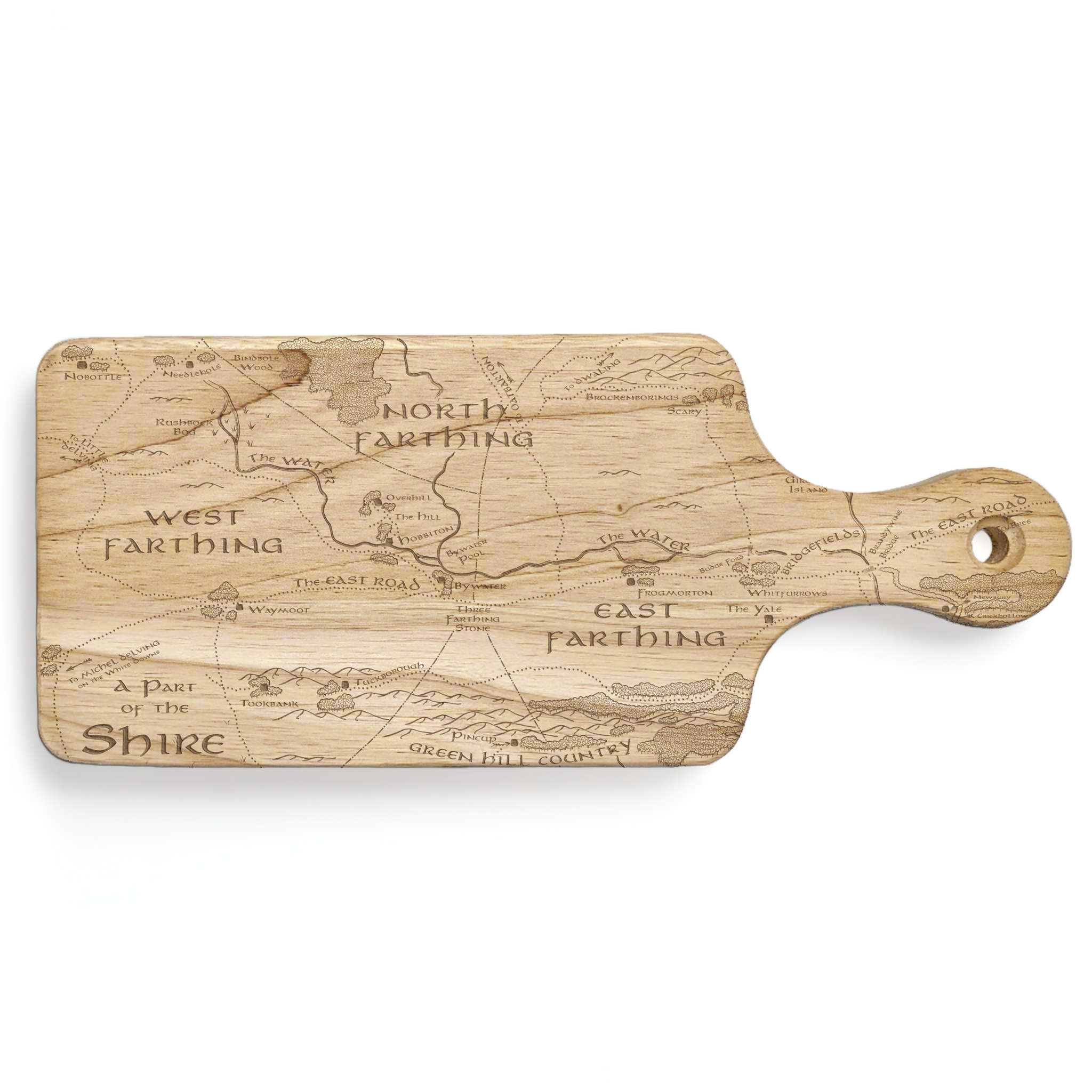 MAP OF THE SHIRE Cutting Board