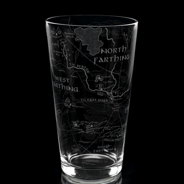 MAP OF THE SHIRE LOTR Pint Glass