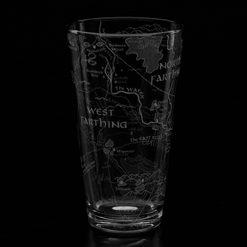 MAP OF THE SHIRE LOTR Pint Glass