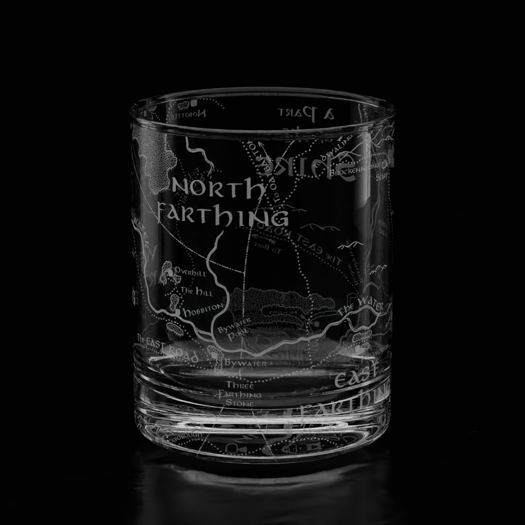 MAP OF THE SHIRE Whiskey Glass