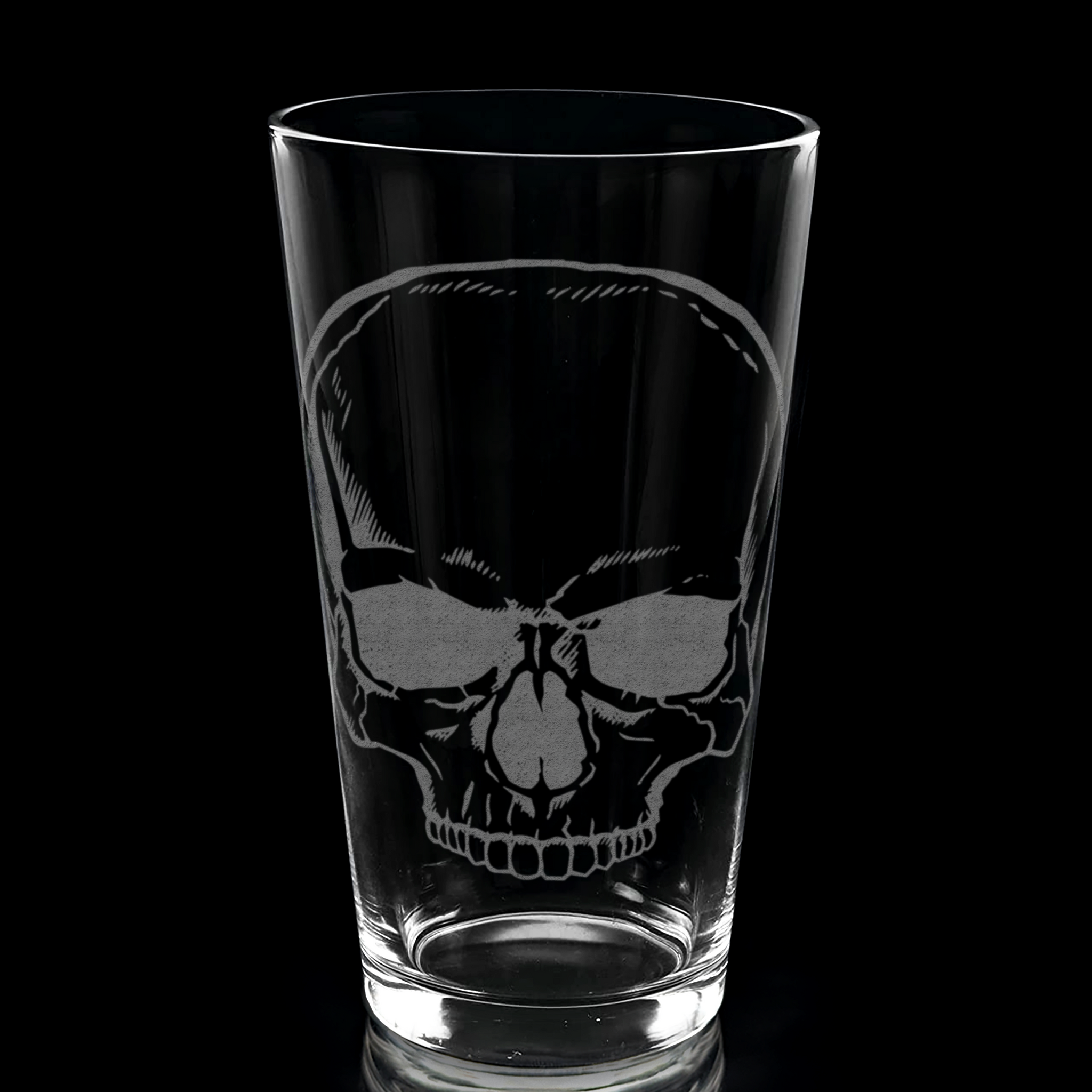 HUMAN SKULL Pint Glass