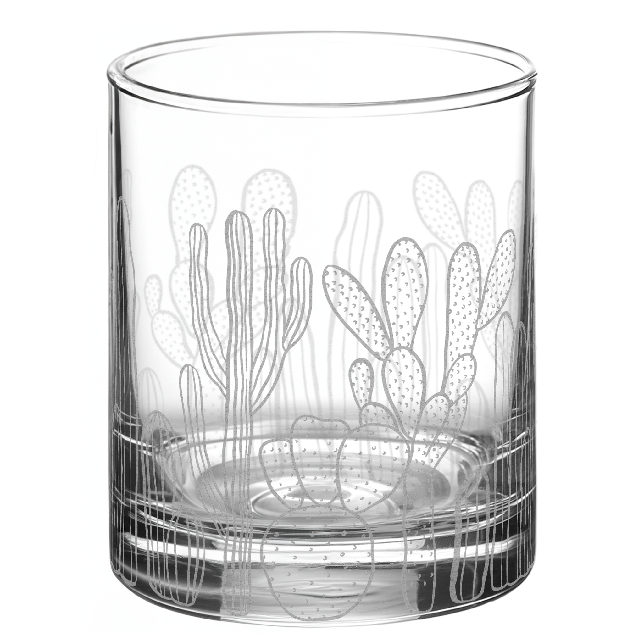 SOUTHWEST DESERT FLORA Whiskey Glass