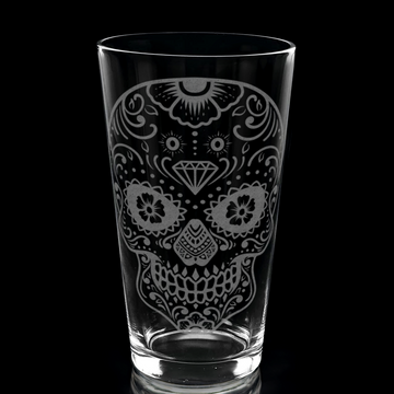 SUGAR SKULL Pint Glass