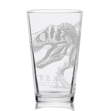 T-REX SKELETON Pint Glass