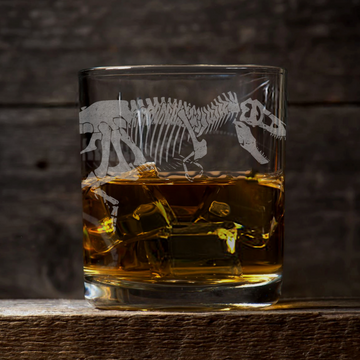 T-REX SKELETON Whiskey Glass