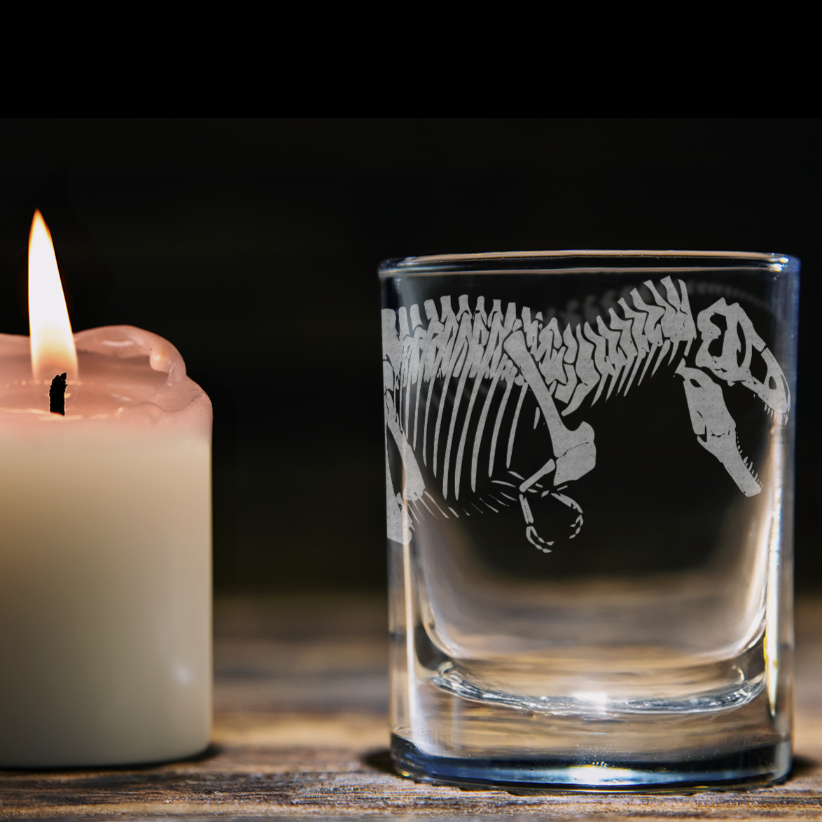 T-REX SKELETON Shot Glass