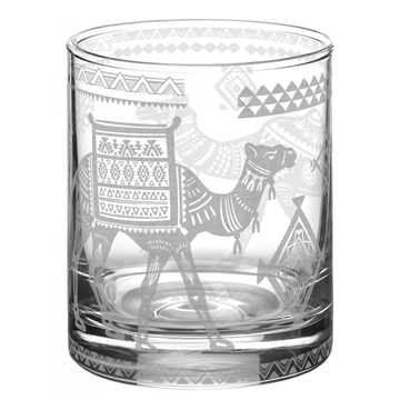 TRIBAL CAMEL MOTIF Whiskey Glass