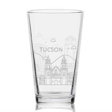 TUCSON, AZ SKYLINE Pint glass