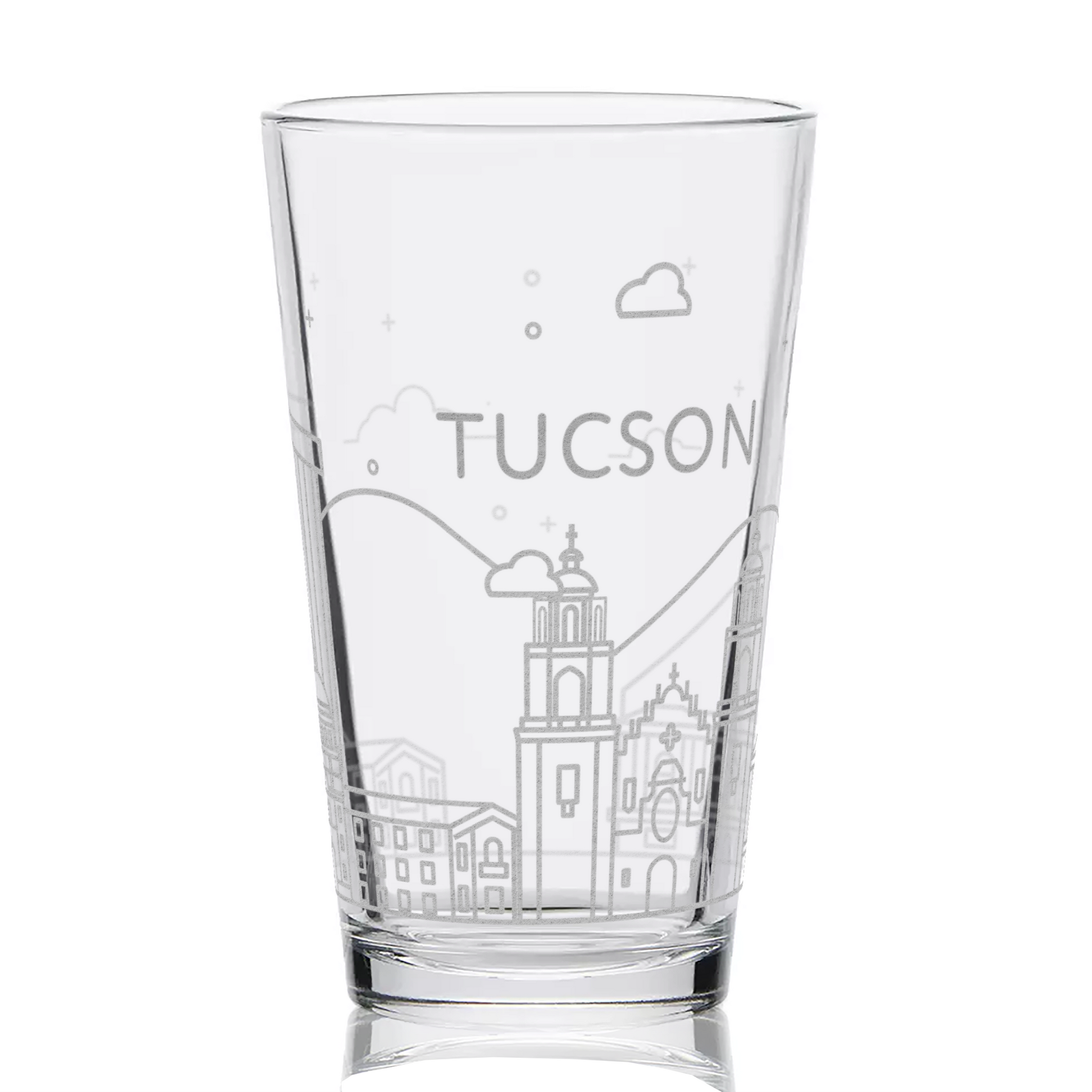 TUCSON, AZ SKYLINE Pint Glass