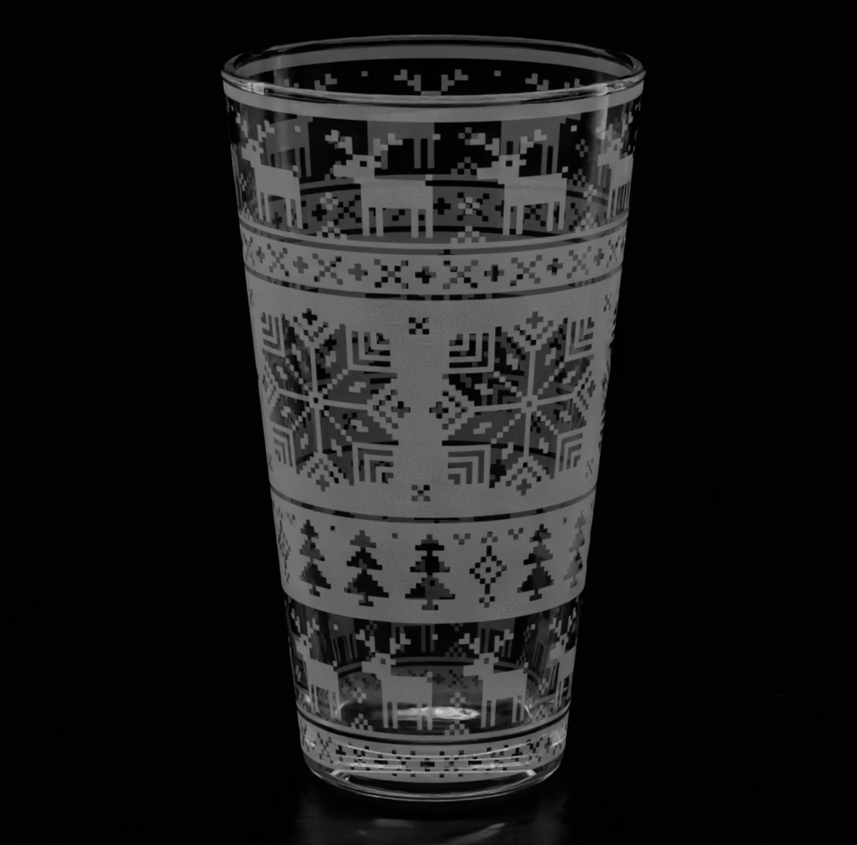 UGLY CHRISTMAS SWEATER Pint Glass