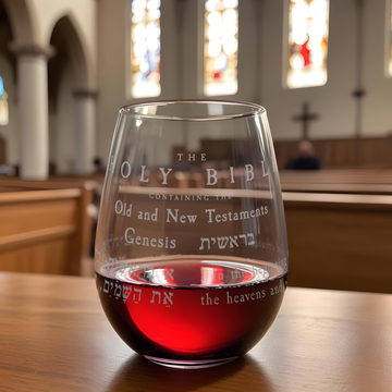 HOLY BIBLE Wine Glass