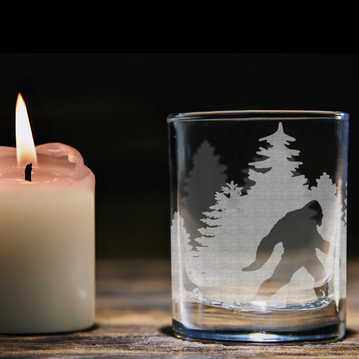 YETI IN THE WOODS Shot Glass