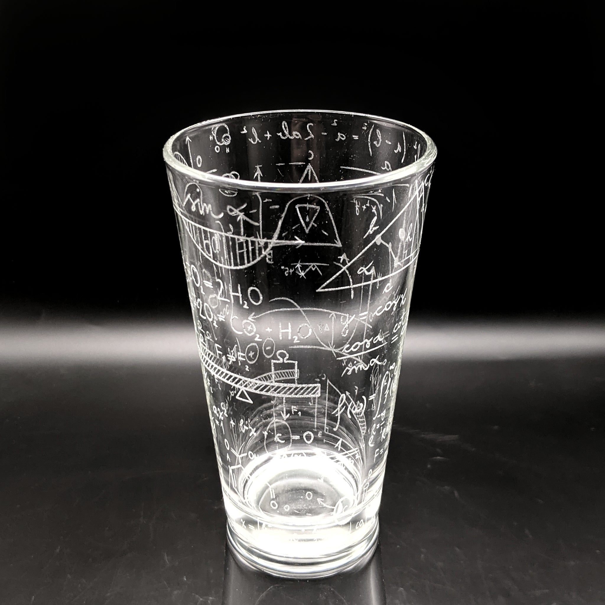 SCIENCE FORMULAS Pint Glass