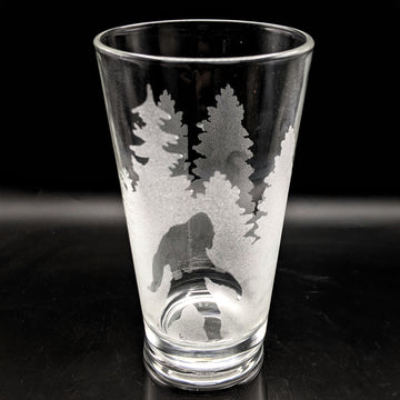 YETI IN THE WOODS Pint Glass