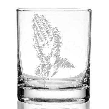 ROSARY PRAYER Whiskey Glass
