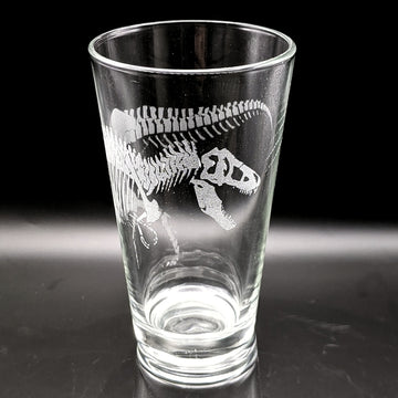 T-REX SKELETON Pint Glass